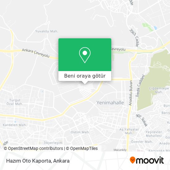 Hazım Oto Kaporta harita