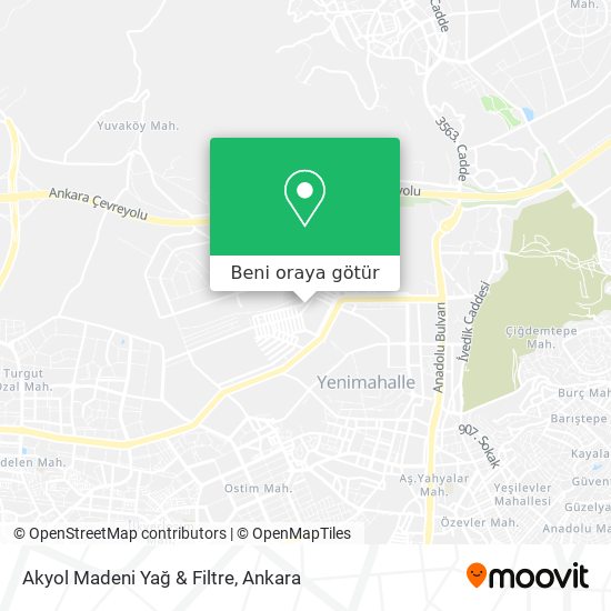 Akyol Madeni Yağ & Filtre harita