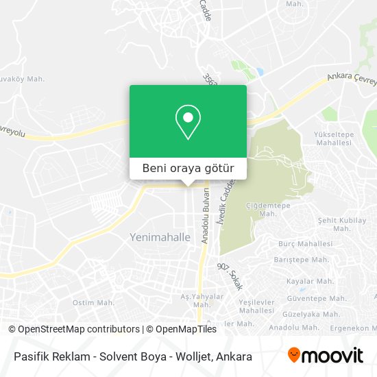Pasifik Reklam - Solvent Boya - Wolljet harita