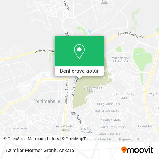 Azimkar Mermer Granit harita