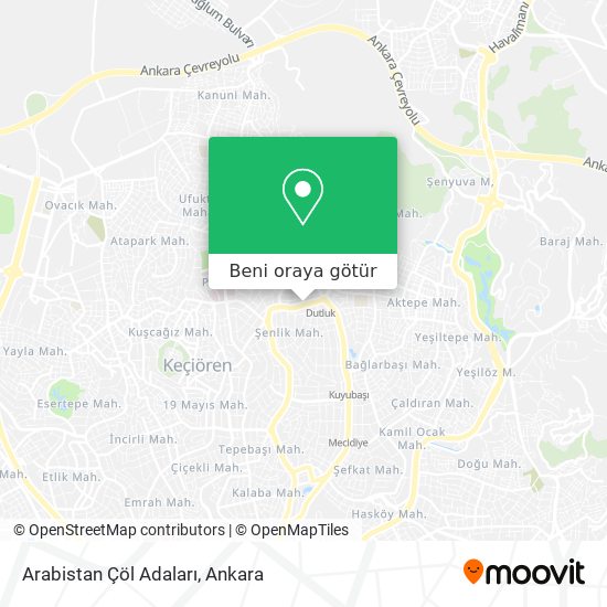 Arabistan Çöl Adaları harita