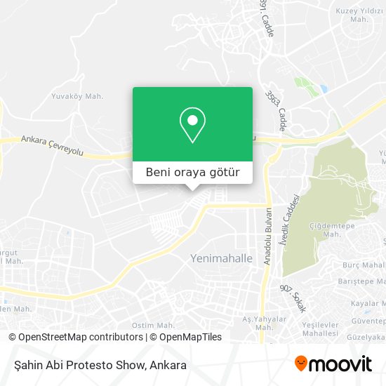 Şahin Abi Protesto Show harita