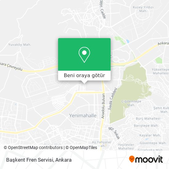 Başkent Fren Servisi harita