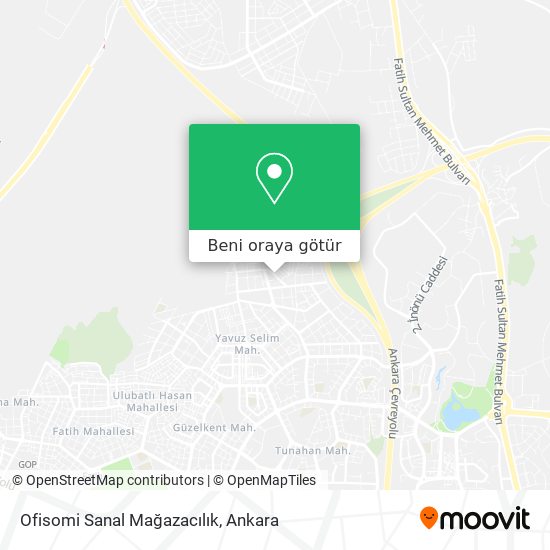 Ofisomi Sanal Mağazacılık harita
