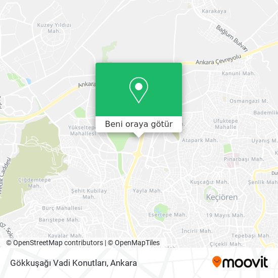 Gökkuşağı Vadi Konutları harita