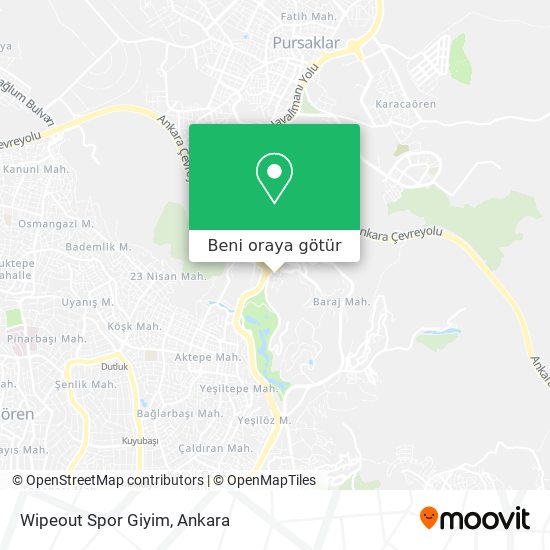 Wipeout Spor Giyim harita