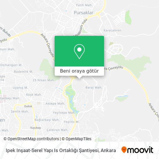 Ipek Inşaat-Serel Yapı Is Ortaklığı Şantiyesi harita