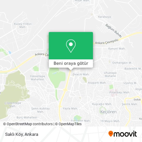 Saklı Köy harita