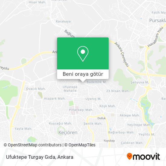 Ufuktepe Turgay Gıda harita