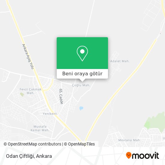 Odan Çiftliği harita