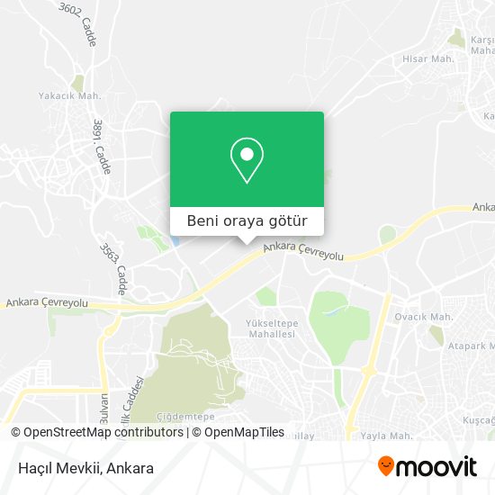 Haçıl Mevkii harita