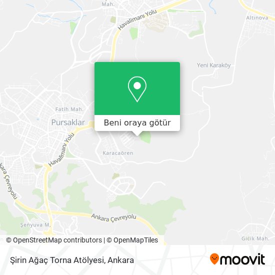 Şirin Ağaç Torna Atölyesi harita
