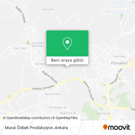 Murat Özbek Prodüksiyon harita