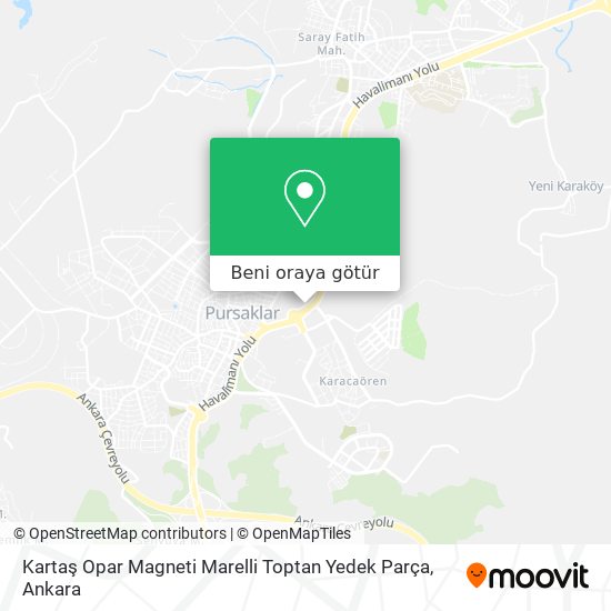 Kartaş Opar Magneti Marelli Toptan Yedek Parça harita