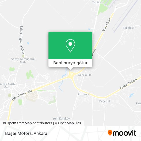 Başer Motors harita