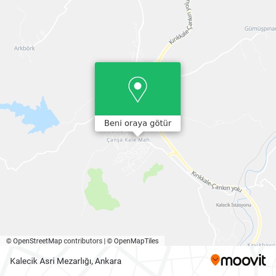 Kalecik Asri Mezarlığı harita