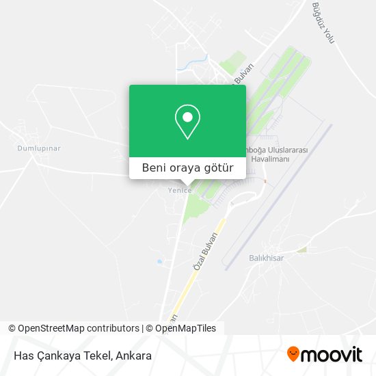 Has Çankaya Tekel harita