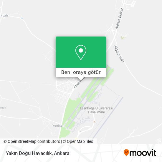 Yakın Doğu Havacılık harita