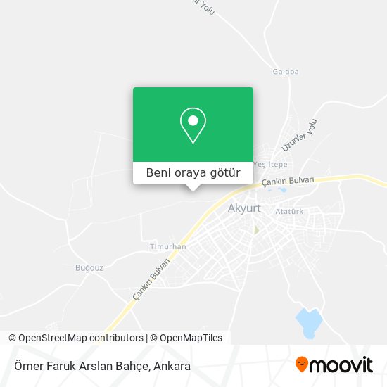 Ömer Faruk Arslan Bahçe harita