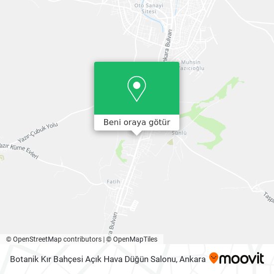 Botanik Kır Bahçesi Açık Hava Düğün Salonu harita
