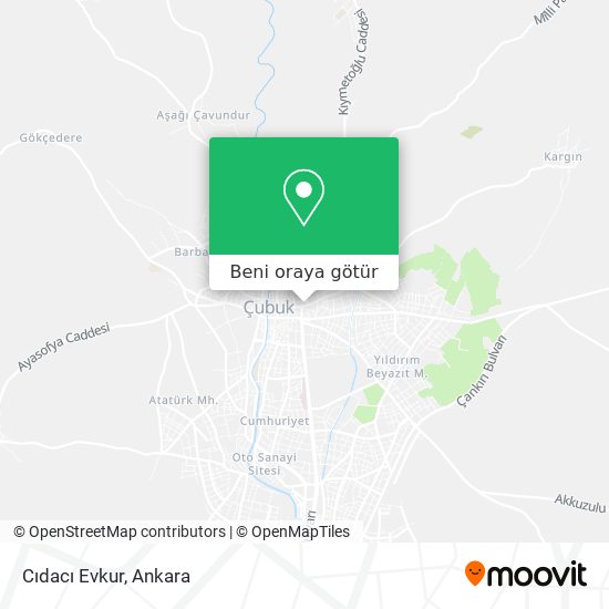 Cıdacı Evkur harita