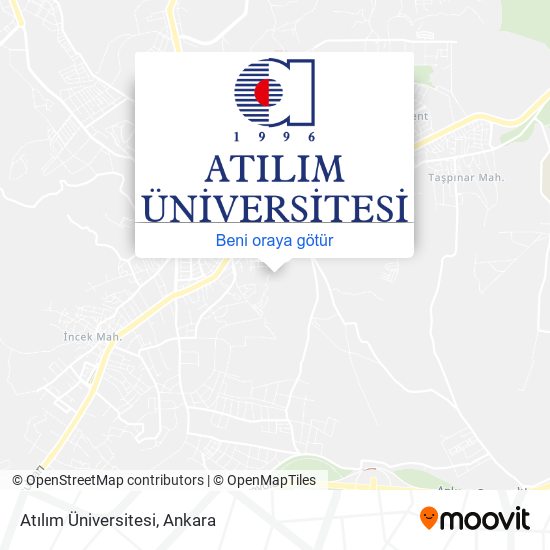 Atılım Üniversitesi harita