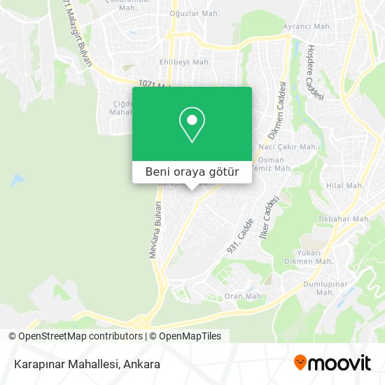 Karapınar Mahallesi harita