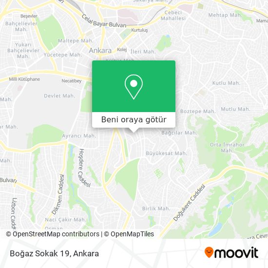 Boğaz Sokak 19 harita