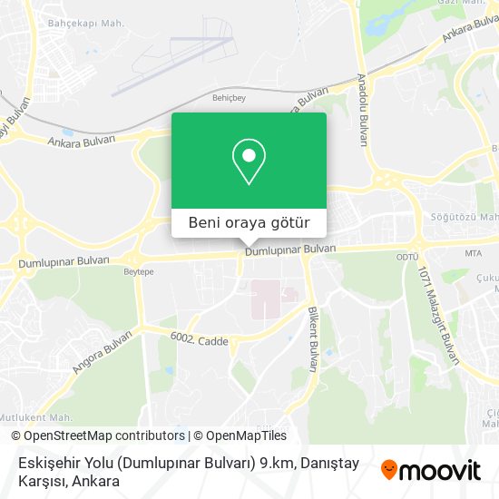 Eskişehir Yolu (Dumlupınar Bulvarı) 9.km, Danıştay Karşısı harita