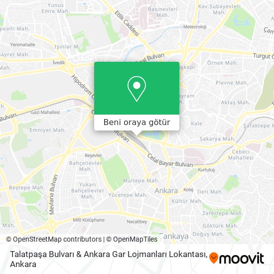 Talatpaşa Bulvarı & Ankara Gar Lojmanları Lokantası harita