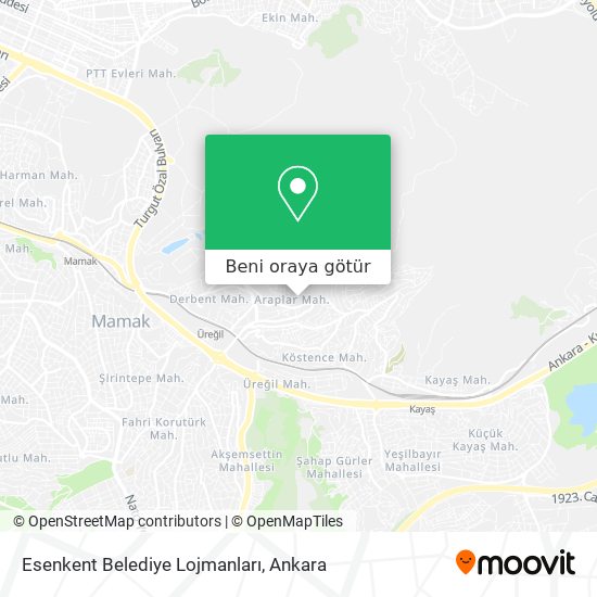 Esenkent Belediye Lojmanları harita