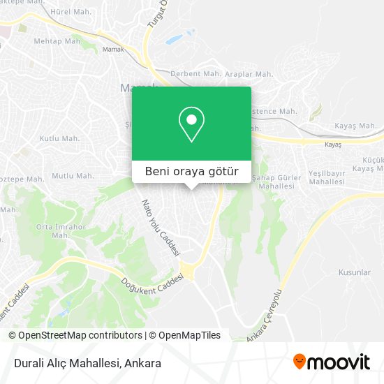 Durali Alıç Mahallesi harita