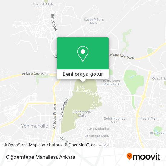 Çiğdemtepe Mahallesi harita