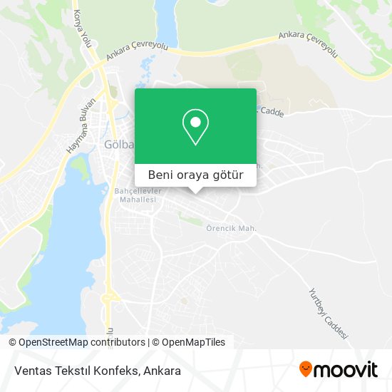 Ventas Tekstıl Konfeks harita