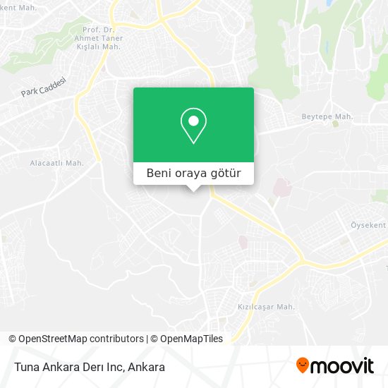 Tuna Ankara Derı Inc harita