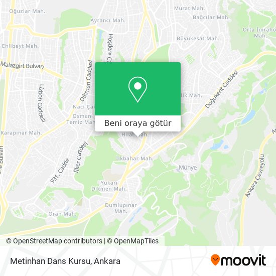 Metinhan Dans Kursu harita