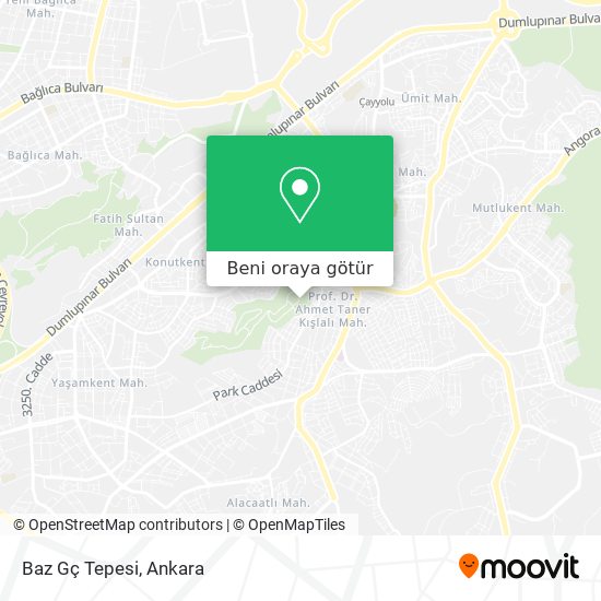 Baz Gç Tepesi harita
