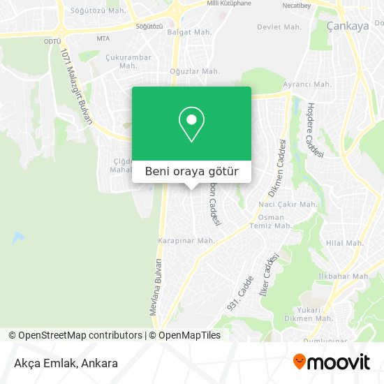 Akça Emlak harita