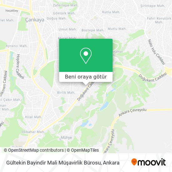 Gültekin Bayindir Mali Müşavirlik Bürosu harita