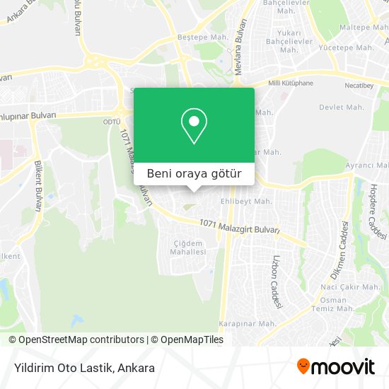 Yildirim Oto Lastik harita