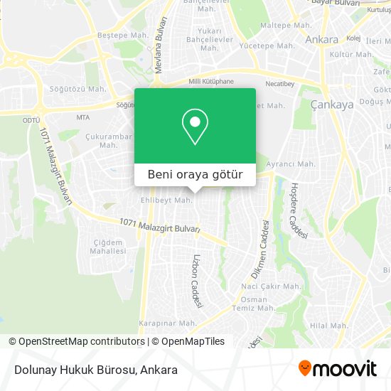 Dolunay Hukuk Bürosu harita