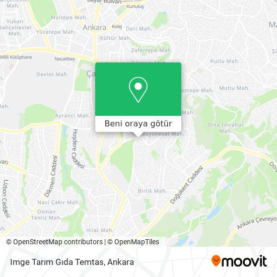 Imge Tarım Gıda Temtas harita
