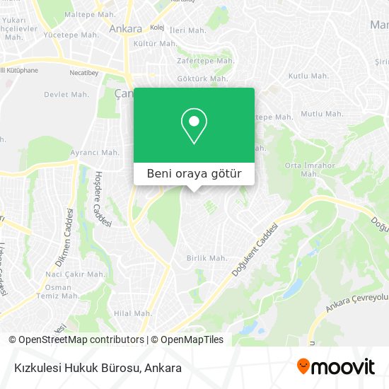 Kızkulesi Hukuk Bürosu harita