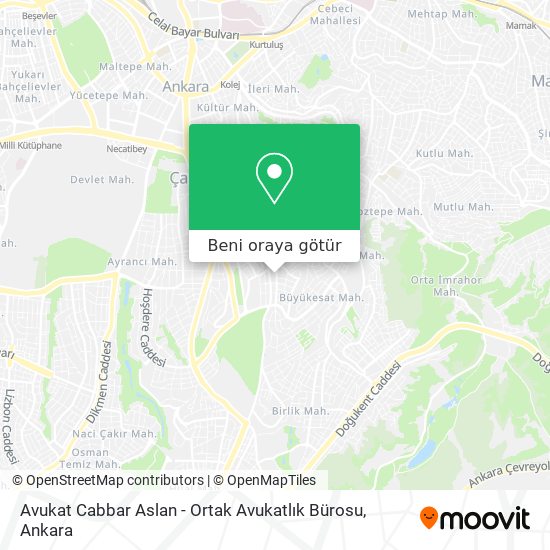 Avukat Cabbar Aslan - Ortak Avukatlık Bürosu harita