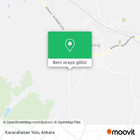 Karacahasan Yolu harita
