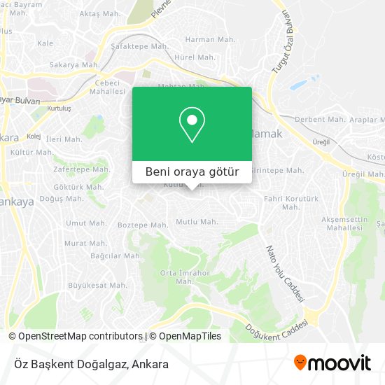 Öz Başkent Doğalgaz harita