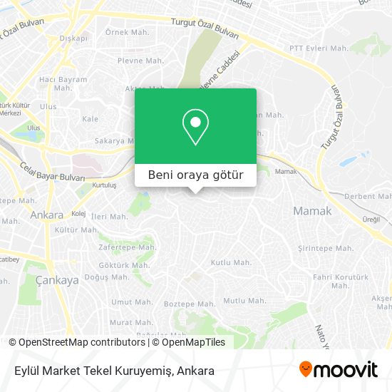 Eylül Market Tekel Kuruyemiş harita