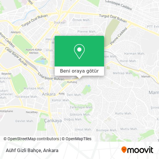 Aühf Gizli Bahçe harita
