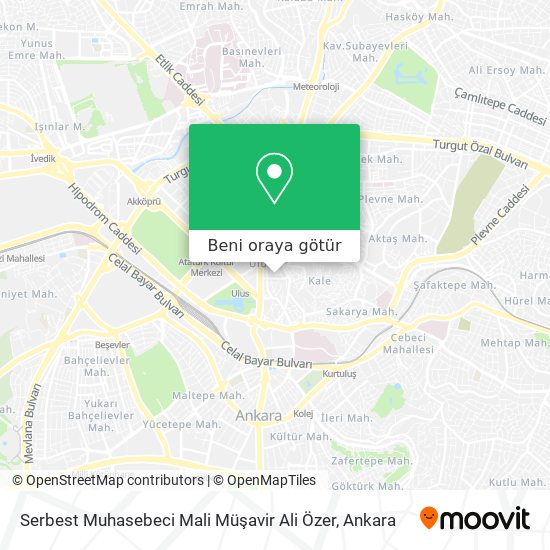 Serbest Muhasebeci Mali Müşavir Ali Özer harita
