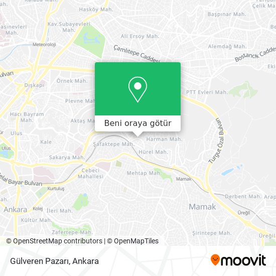 Gülveren Pazarı harita